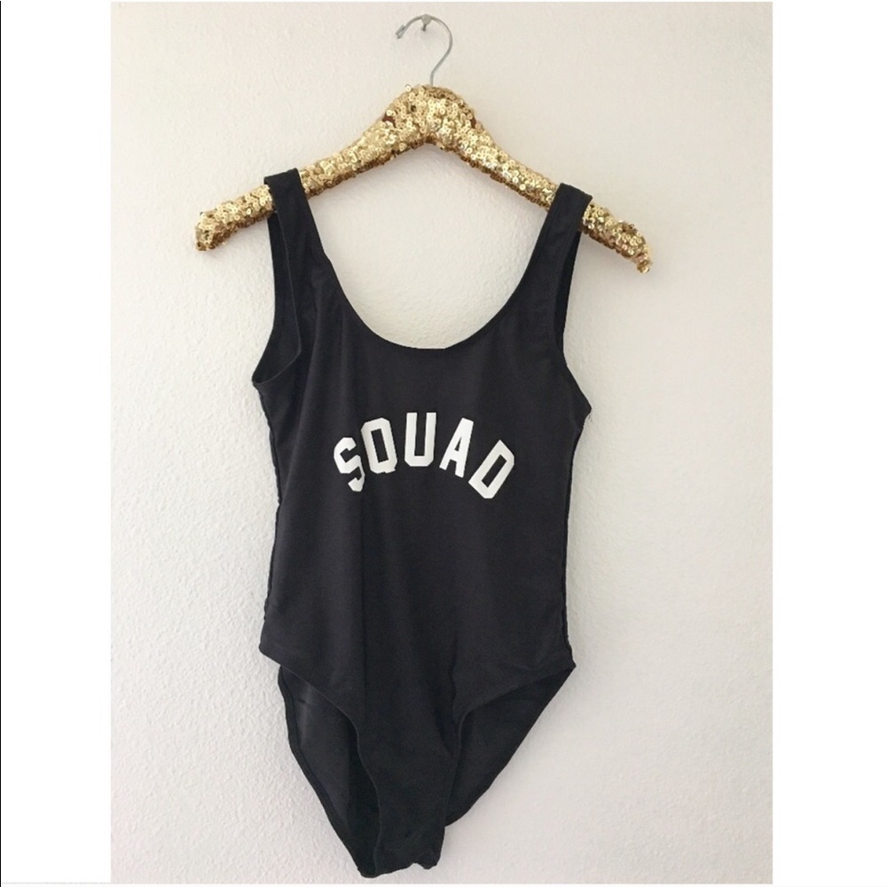Squad one piece swimsuit black only!! 👙 🖤🖤